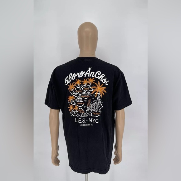 5 Boro An Choi Les NYC 85 Orchard Street T Shirt Black Men’s Size XL - Picture 1 of 5
